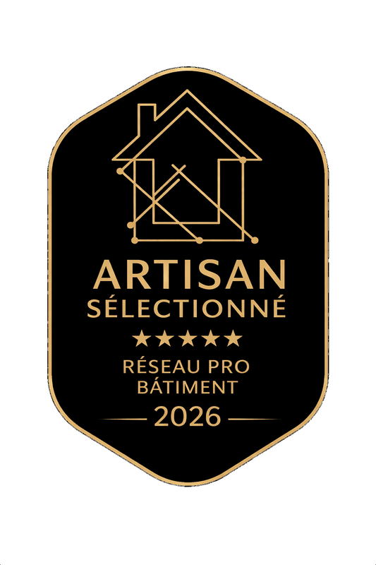 Badge Artisan Sélectionné - Réseau Pro Bâtiment
